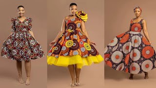 📛BEST #2024 ANKARA SHORT FLARE GOWNS/ 🆕👗Fashion kitenge styles Ankara flare gowns for black women 🔥