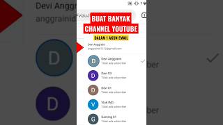 Cara Membuat banyak Channel YouTube dalam 1 Akun Email