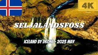 Seljalandsfoss, Þórsmerkurvegur, Iceland || Drone 4K 2023 || Cinematic background music