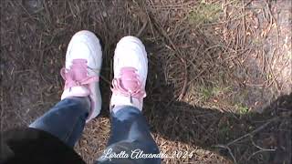 Very long walking with my white platform Sakura Bershka sneakers in forest 🌳