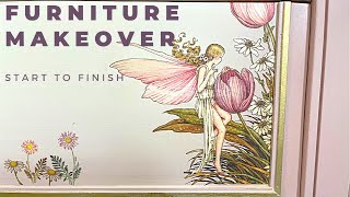 Furniture Makeover Using Carts and Millie Paint Products | Trash to Treasure Furniture Flip