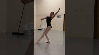 One of our pre pro students works on variations and prepares for #YAGP and #DBG #dance competitions