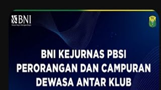 QF KEJURNAS PERORANGAN PBSI 2022‼️Mulia/El sadai JAWA TENGAH 🆚 Pratama/Sabatini DKI JAKARTA