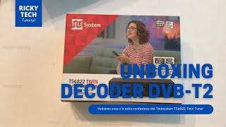 UNBOXING DECODER TELESYSTEM TS6822 TWIN TUNER