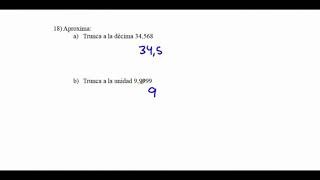 1 ESO TEMA 5 Decimales ejercicio 18