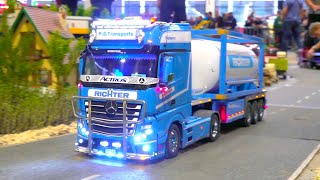 MERCEDES BENZ ACTROS RC TRUCK - MAN RC TRUCK TRACTOR - LIEBHERR RC DIGGER -