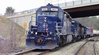 HD All of the Pan Am MEC SD40-2's #3400 through 3405 Leading in Numerical Order and Horn Sounds