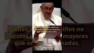 En su primer discurso el Papa Francisco advirtió sobre las "cunas vacías" y los ancianos