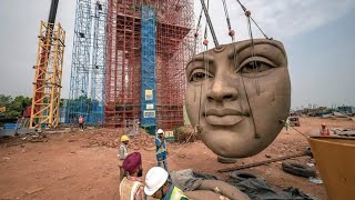 😍M.P. ओम्कारेश्वर शंकराचार्य 108 फ़ीट मूर्ति लोकार्पण 2023।shankaracharya omkareshwar statue oneness