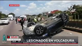 Volcadura en autopista Córdoba   Veracruz