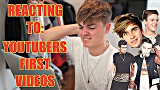 REACTING TO YOUTUBERS FIRST VIDEOS