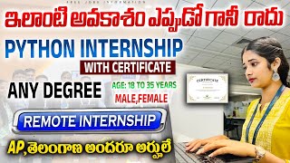 Python Internship Opportunity || High Paid Jobs | Jobs In Hyderabad | Freshers Jobs ||Job Search