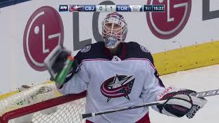 Dominic Moore 5th Goal of the Season! 2/14/2018 (Columbus Blue Jackets at Toronto Maple Leafs)