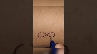 How to make infinity love tattoo on hand #shorts #trending #youtubeshorts