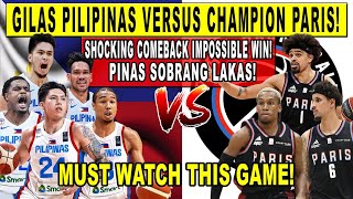 GILAS PILIPINAS vs CHAMPION PARIS! Shocking Comeback and Brownlee Buzzer Beater Game! FIBA 2K