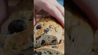 TIME TO BREAK BREAD  * THREE OLIVE BREAD #shortsvideo #shorts #bread #food #howto