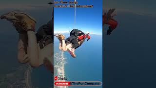 Epic Plane Jump: Parachute Dive Adventure! #shorts