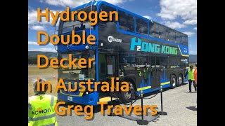 Hydrogen powered Double Decker Hong Kong Bus in Australia on 29 November 2022