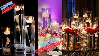 COMPRE AGORA!!! 10 Velas Flutuantes Meia Bola Decoração Casamentos e Festas #amazon #festas