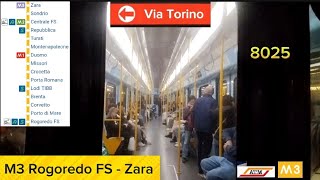 🚇Uscita dal Duomo sulla linea 🔴 M1. Entro in 🟡 M3 sull'8023 dal Duomo a Rogoredo FS