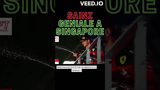 Sainz geniale a Singapore