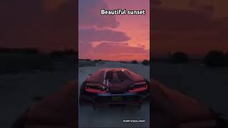 Beautiful sunset in GTA #gta #gaming #sunset #beabeach iful ch