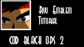 Cod Black Ops 2: Ryu Emblem tutorial