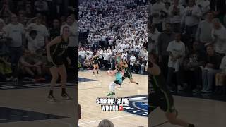 Sabrina Ionescu game winner in game 3 of the wnba finals🤯