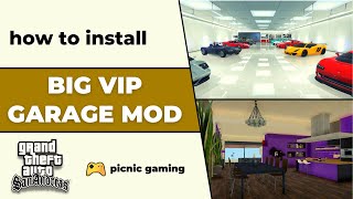 How to install Big Garage Mod in Gta Sa | GTA V Garage mod for Gta Sa | Eclipse Towers for Gta Sa