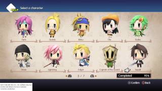 WORLD OF FINAL FANTASY Who's who! With all character unlock