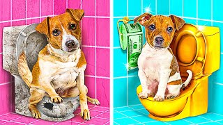 Millionaires Adopted a Poor Dog! 🐶 *HOW TO SNEAK PETS* La La Life Emoji