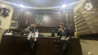 Me And My Clone Brother Yasser 2 Drinking Water In Kitchen 💧🧑🏻‍🦱🧑🏻‍🦱