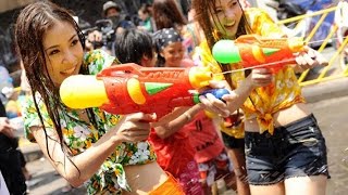 Songkran Festival in Bangkok Thailand - The World's Largest Water Fight