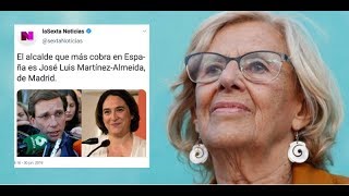 Manipulación a mayor gloria de Carmena: laSexta se queja de que el alcalde que más cobra...