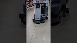 Autonomous driving floor cleaner at Menards!