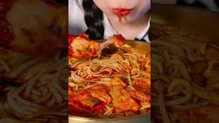 [Mukbang ASMR] Returned octopus !🐙 Spicy octopus legs & Steamed SEAFOOD 🔥 BasilPesto recipe Ssoyoung