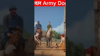 Vafadar dog bana army dog | #viral #army #cartoon #dog