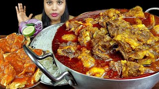 Eating Show Spicy Mutton Curry With Rice Asmr Eating Egg Curry Mukbang Eating Video Mutton Lal Jhol