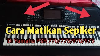 tutorial keyboard yamaha psr ( Matikan sepiker di Keyboard)