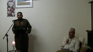 Asif Rasheed Asjad reciting his tarhi gazal at MST nashist on 13th May 2016