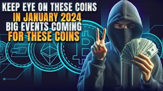 KEEP EYE ON THESE COINS IN JANUARY 2024 | BIG EVENTS COMING FOR THESE COINS