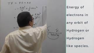 Energy and velocity of electron in nth orbit in Hydrogen atom.