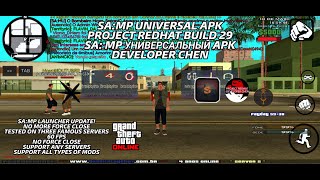 RELEASE : SA:MP UNIVERSAL APK | PROJECT REDHAT BUILD 29 (STABLE UPDATE GAMEPLAY) | DEVELOPER CHEN