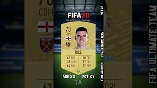 Declan Rice FIFA Evolution FIFA 17 - FIFA 23! #Shorts