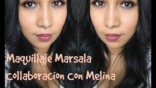 Maquillaje Marsala Tutorial Collab con Melina!!!