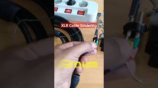 XLR Cable Soldering #short #shorts #shortsvideo #shortvideo #xlrcable #soldering #xlrcablesoldering