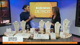 Ashley Gold on CBS Detroit-Jewelry Mix of Something new with older pieces