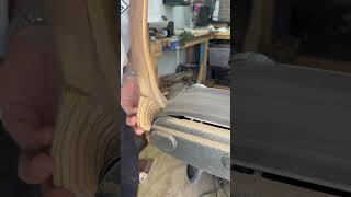 Belting sanding in action - #woodworking #axe #diywoodworking #woodworkingprojects #satisfying