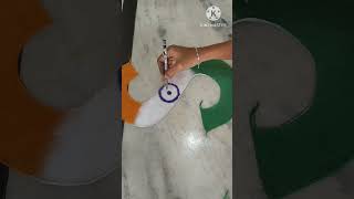 flag  rangoli/simple and easy/rangoli #shortsfeed #ytshorts #easy #rangoliart #rangoli