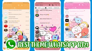 cara mengganti tema WhatsApp | menjadi Karakter BT21